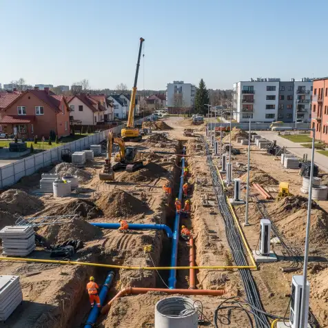 Išorinių inžinerinių tinklų įrengimo priežiūros darbai