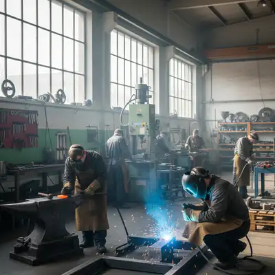 Juodojo ir spalvotojo metalo suvirinimo, šlifavimo ir kitos apdirbimo paslaugos