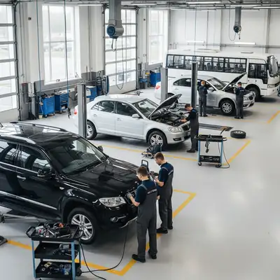 Lengvųjų automobilių, mikroautobusų, visureigių remontas ir priežiūra