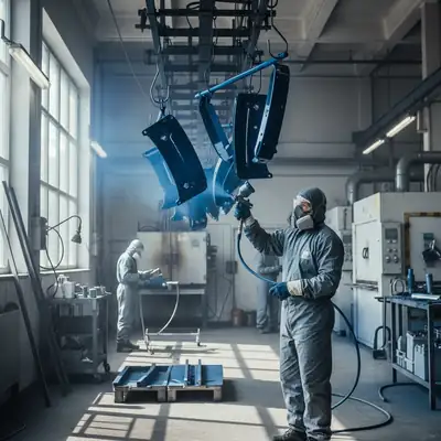 Metalo dažymas, valymas