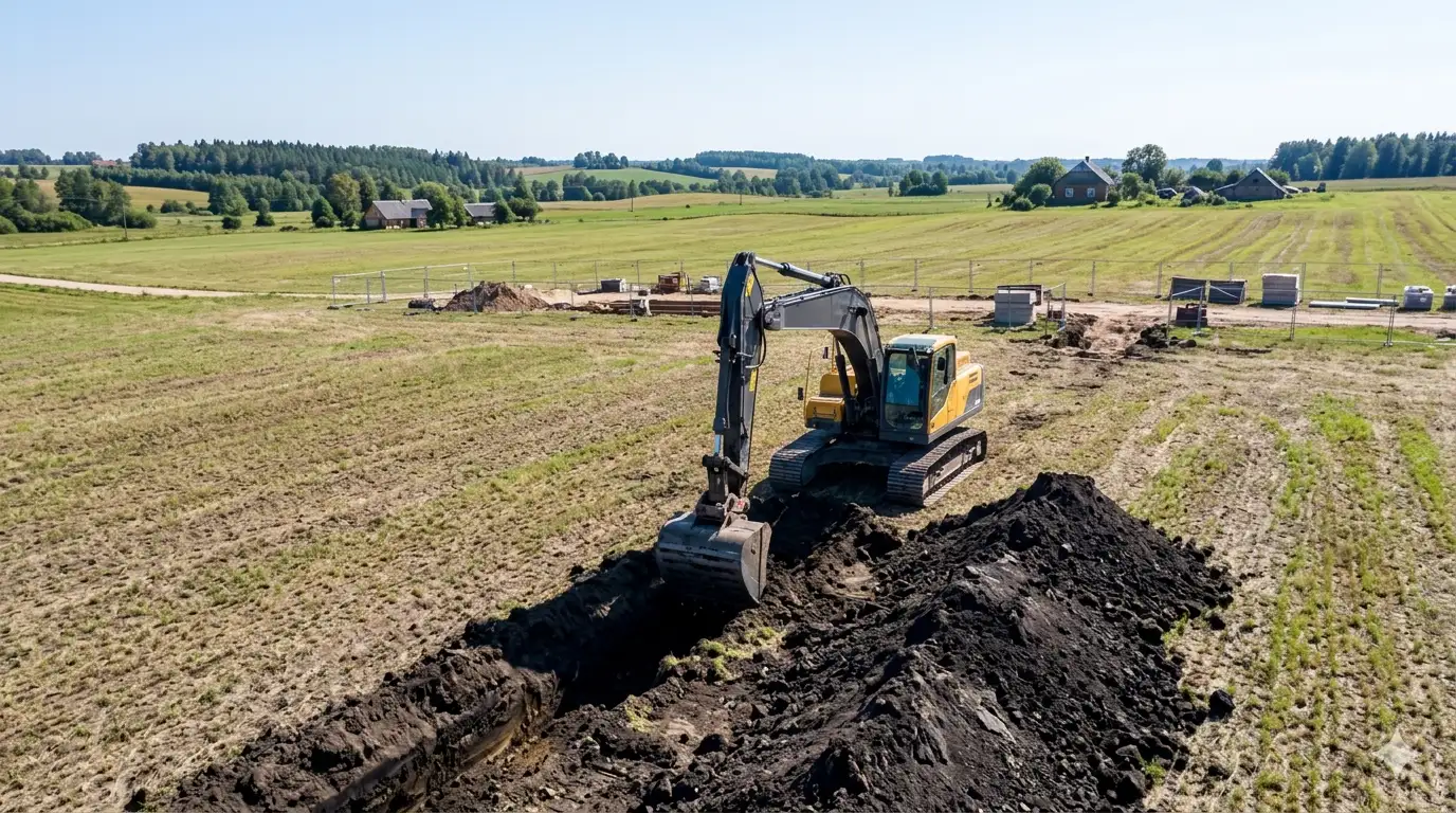 Žemės kasimo ir lyginimo darbai Klaipėdoje